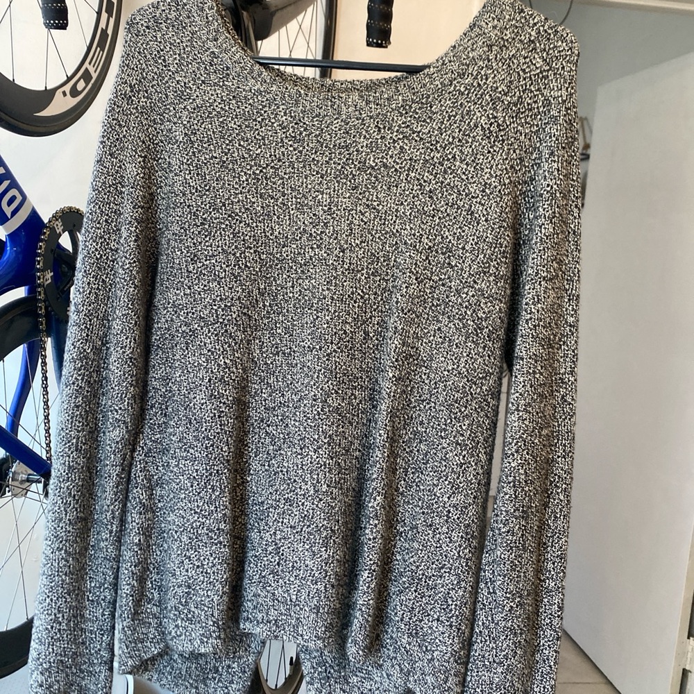 Madewell Black and White Knit Sweater